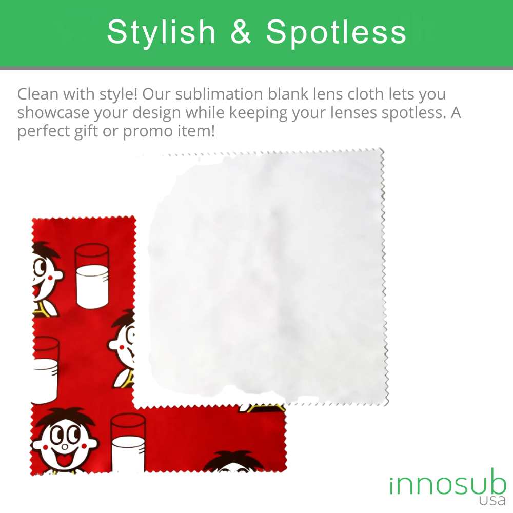 Sublimation Blank Microfiber Lens Cloth – Personalized Eyeglass Cleaner