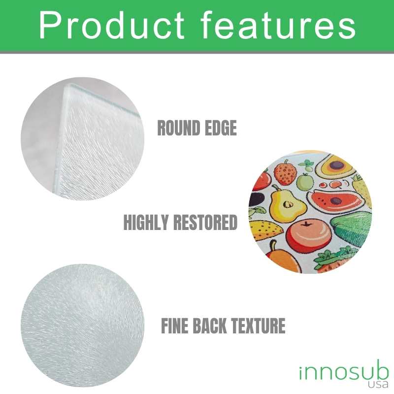 Sublimation Blank Tempered glass 7.9x11" Chopping Boards