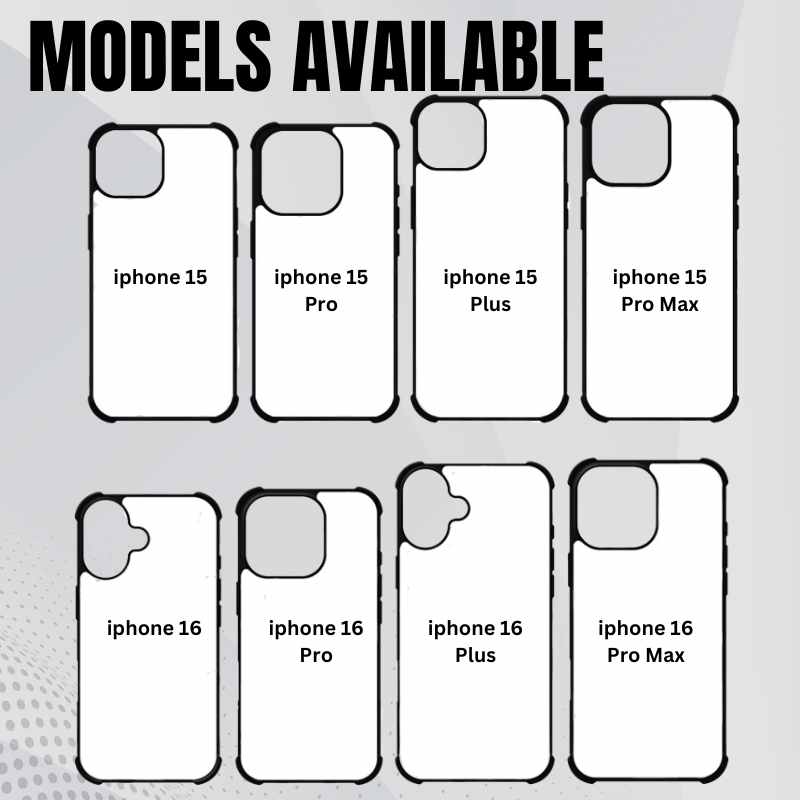 Sublimation Blanks 2D Bumper Anti-Shock Case for iPhone 15_16 Series Los Angeles