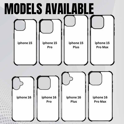 Sublimation Blanks 2D Bumper Anti-Shock Case for iPhone 15_16 Series Los Angeles