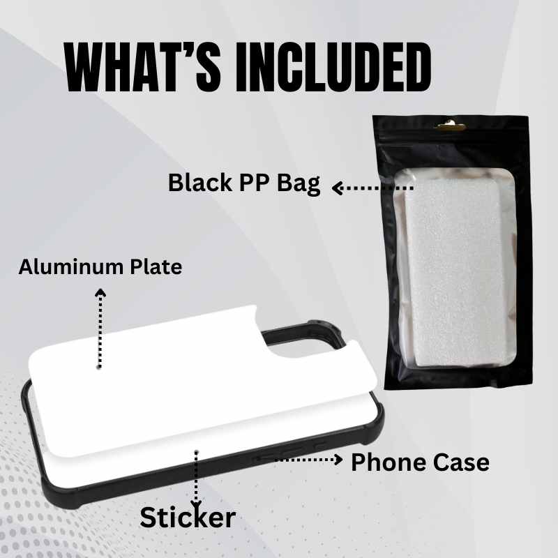 Sublimation Blanks 2D Bumper Anti-Shock Case for iPhone 15_16 Series Art Craft