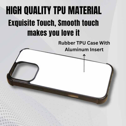 Sublimation Blanks 2D Bumper Anti-Shock Case for iPhone 15_16 Series Craft Supplies