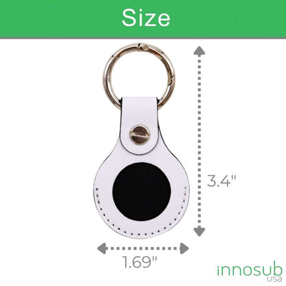 Sublimation Blanks Air Tag Sleeve Holder - Vegan Leather