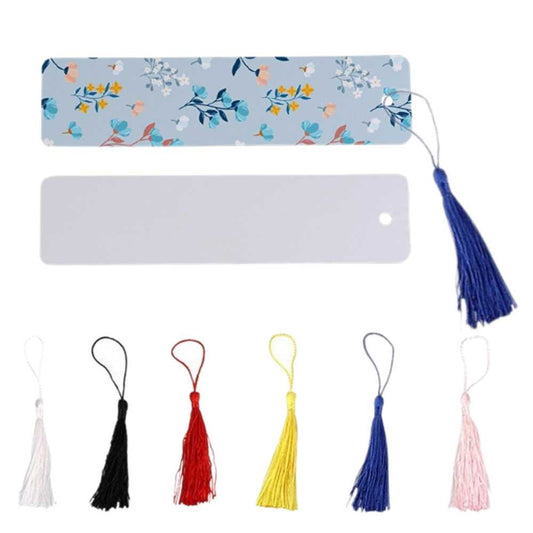 Sublimation Blanks Aluminum Bookmark with Tassel