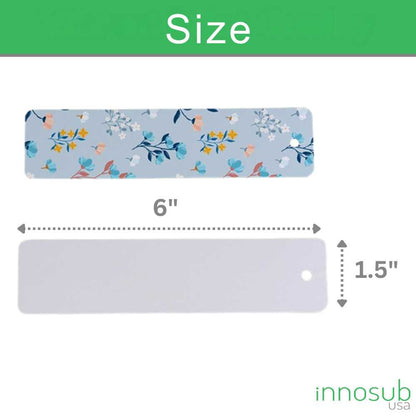 Sublimation Blanks Aluminum Bookmark with Tassel