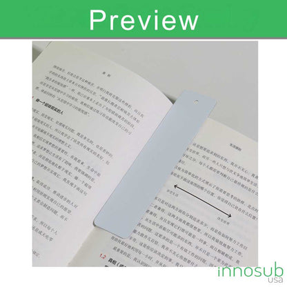Sublimation Blanks Aluminum Bookmark with Tassel