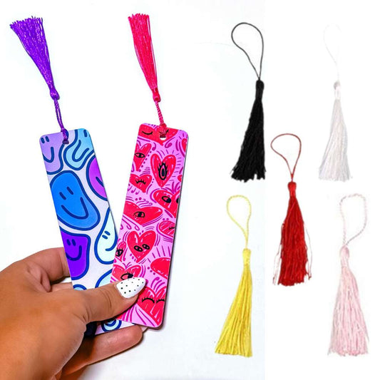 Sublimation Blanks Aluminum Bookmark Two Sided with Tassel