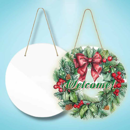 Aluminum sheet Door Hanger: Circle 10"