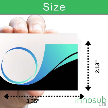 Sublimation Blanks Aluminum Business Card - Double Sided White