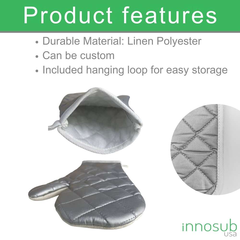Sublimation Blanks Linen Oven Mitt - Kitchen Oven Hot Pads in Style