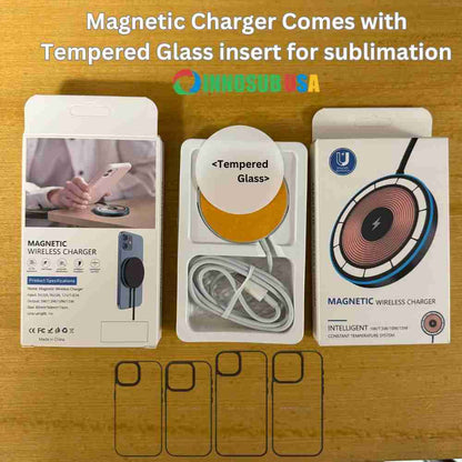 Sublimation Blanks Magnetic Wireless Charger 15W Fast charging