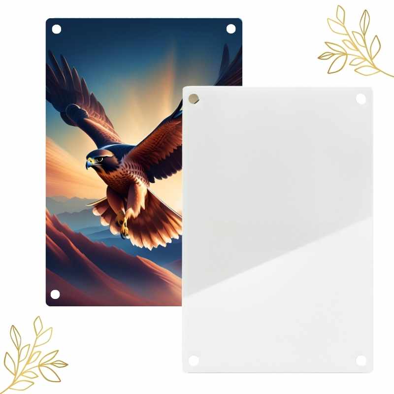 Sublimation Blanks Photo 7.9*11.8" Anti-explosion Tempered Glass Picture Frames Floating