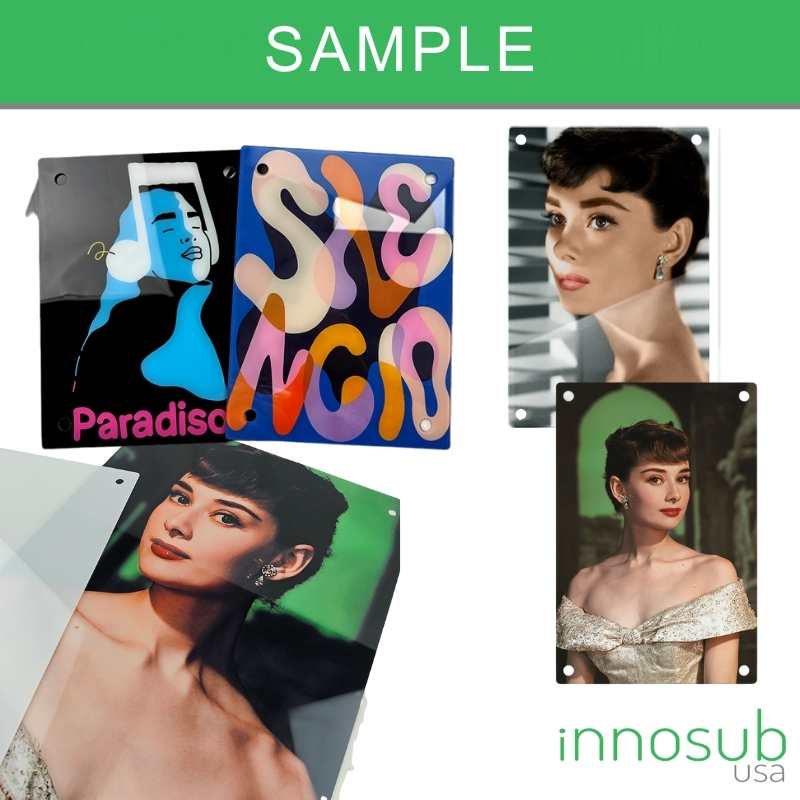 Sublimation Blanks Photo 7.9*11.8" Anti-explosion Tempered Glass Picture Frames Floating