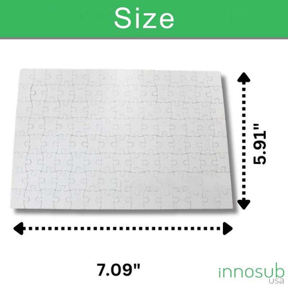 INNOSUB Sublimation Blanks PVC Puzzle – Heart & Rectangle Options