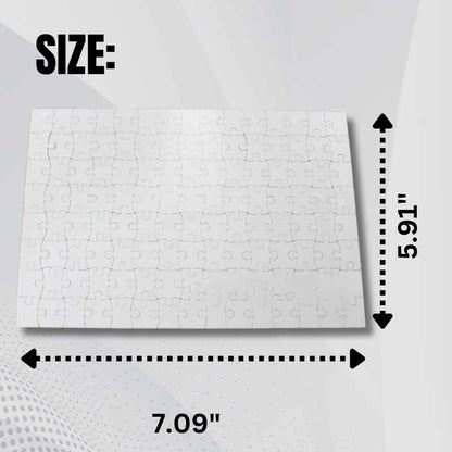 Sublimation Blanks Puzzle  - Heart / Rectangle Craft Supply