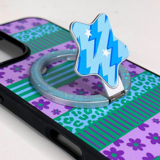 Sublimation Blanks Star Sparkle Ring With Magnet