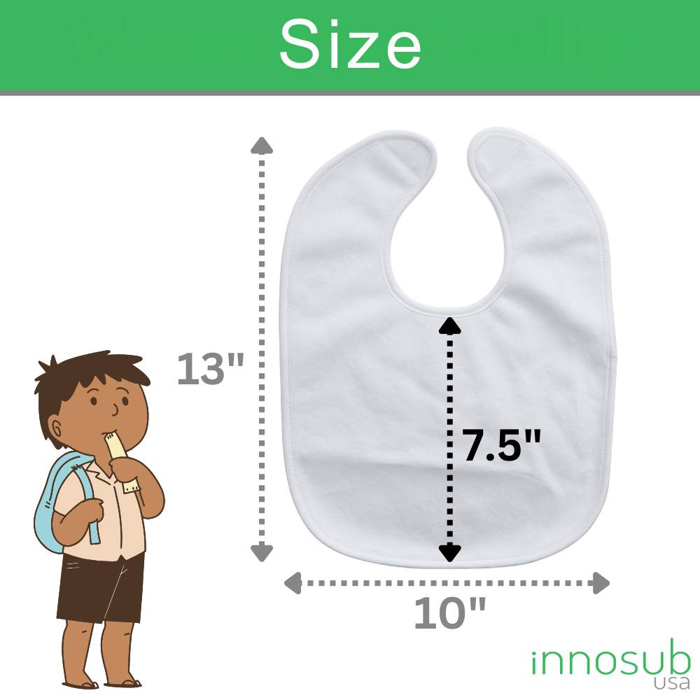 Sublimation Blanks Crystal Velvet Baby Bib Feeder Bibs for Baby Decorating Feeding Teething Drooling