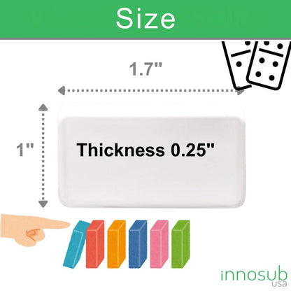 Sublimation Blanks Dominoes - Polymer Domino Game Set