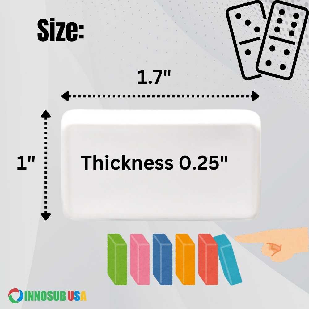 Sublimation Dominoes innosub usa craft supplies