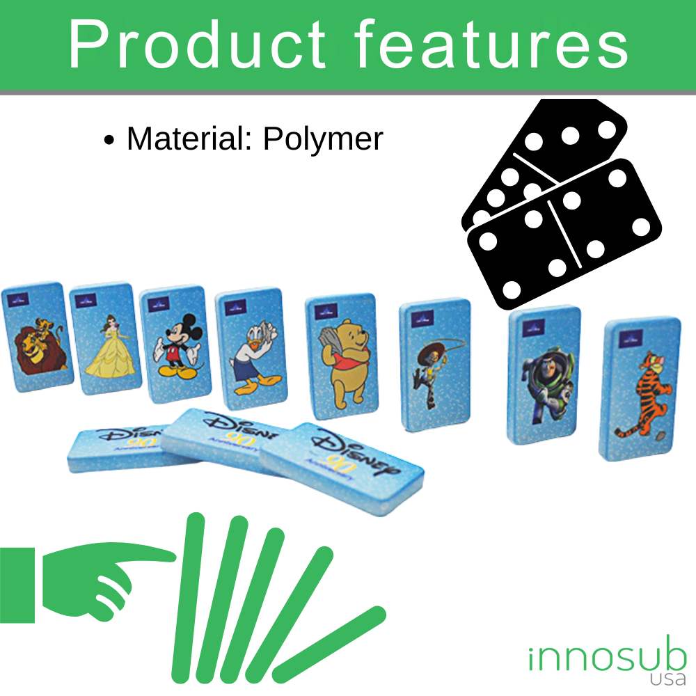 Sublimation Blanks Dominoes - Polymer Domino Game Set