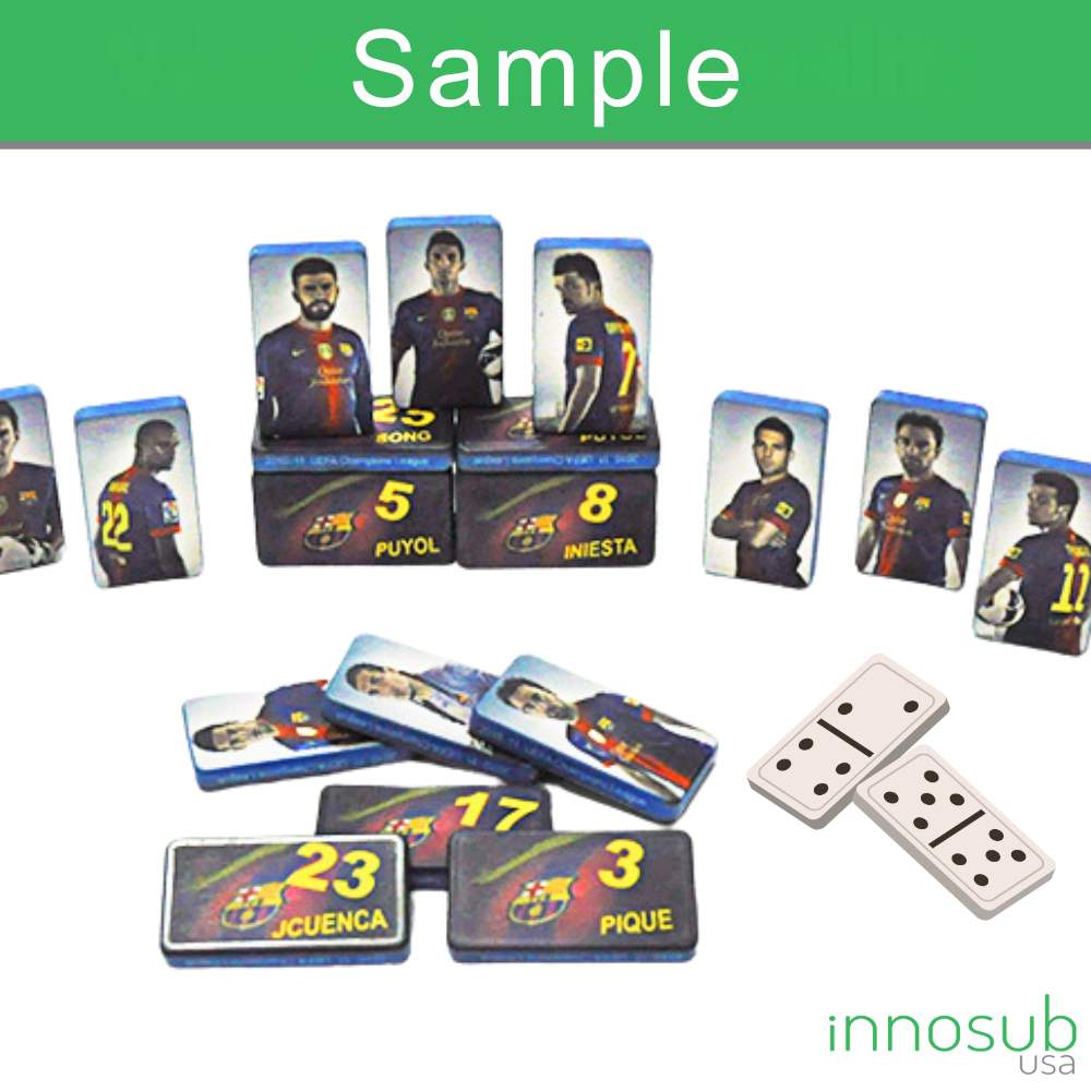 Sublimation Blanks Dominoes - Polymer Domino Game Set
