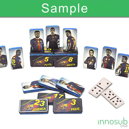 Sublimation Blanks Dominoes - Polymer Domino Game Set