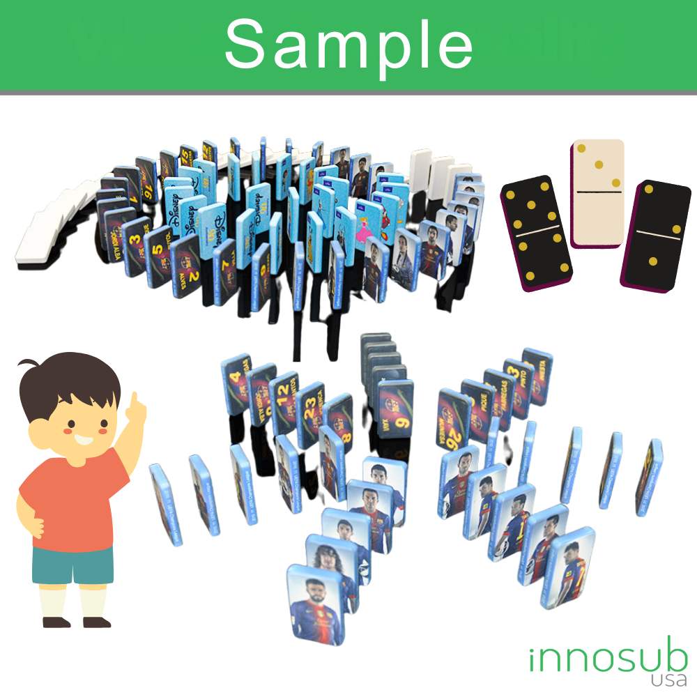 Sublimation Blanks Dominoes - Polymer Domino Game Set
