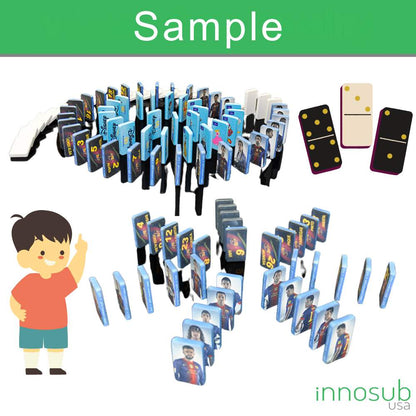 Sublimation Blanks Dominoes - Polymer Domino Game Set