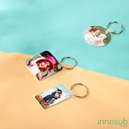 Sublimation Keychain Blank - 2 Sided | Fiberglass Keychain | Sublimation Keychain | by INNOSUB USA