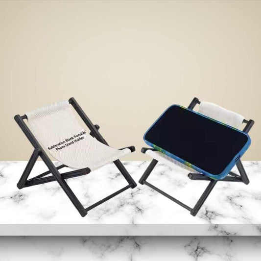 Sublimation Mobile Deck Chair Stand Blanks Plastic With Linen