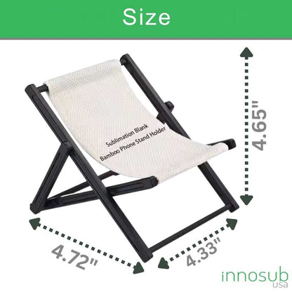 Sublimation Mobile Deck Chair Stand Blanks | Plastic With Linen