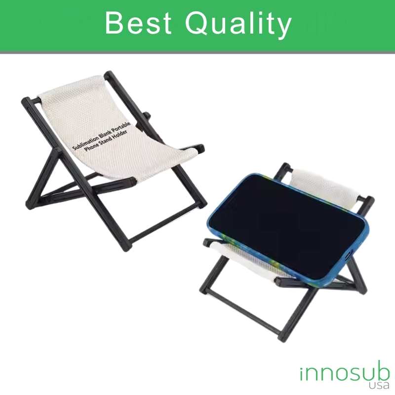 Sublimation Mobile Deck Chair Stand Blanks | Plastic With Linen