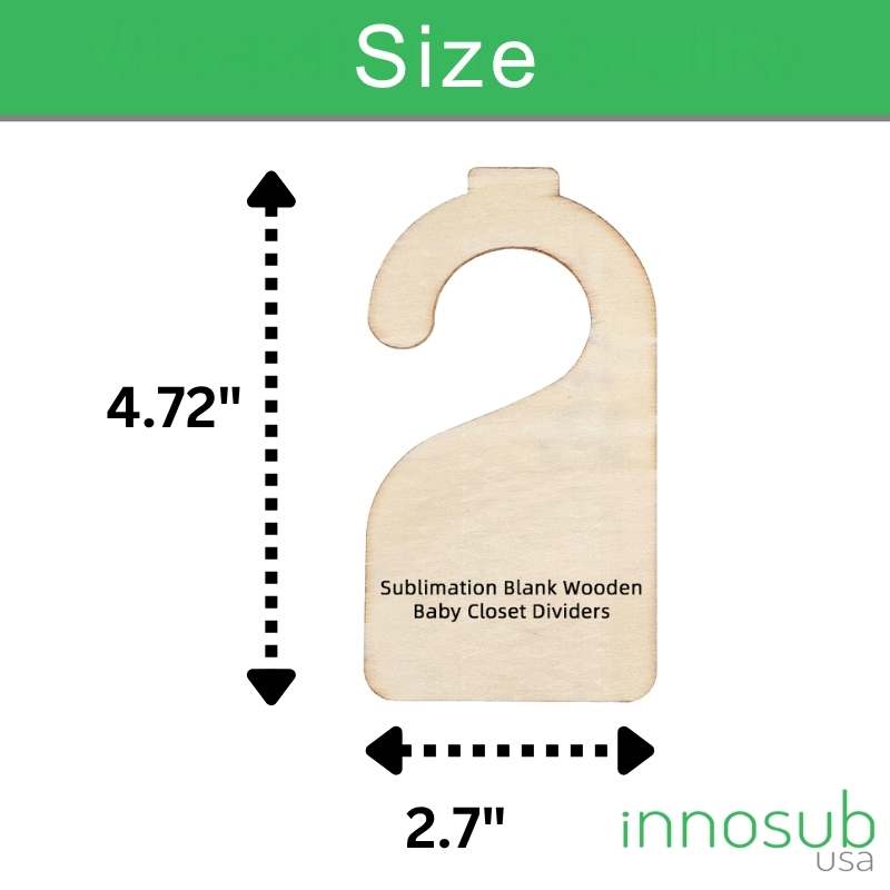 Sublimation Wood Dividers Blank For Newborn Closet Clothing
