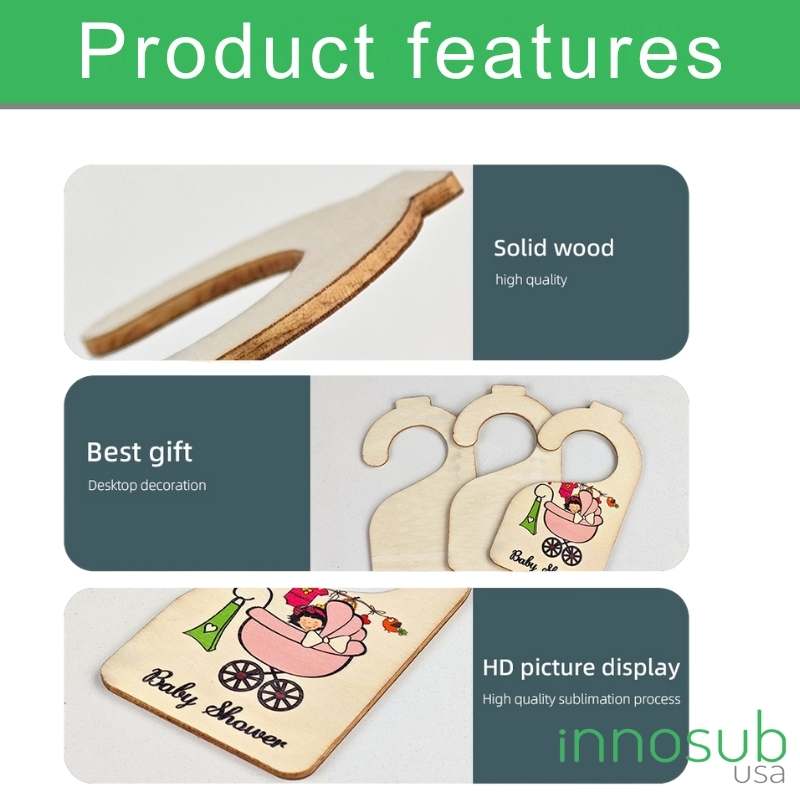 Sublimation Wood Dividers Blank For Newborn Closet Clothing