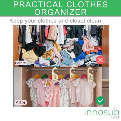 Sublimation Wood Dividers Blank For Newborn Closet Clothing