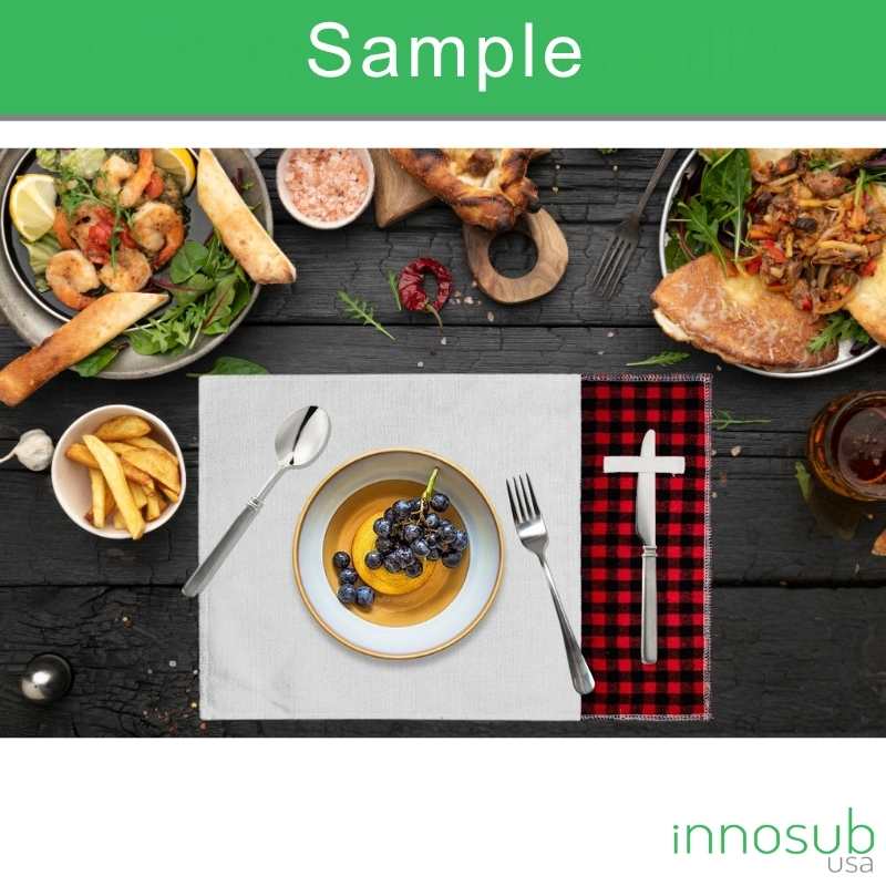 Sublimation Blanks Table Placemat - Linen – Double-Sided Linen by INNOSUB