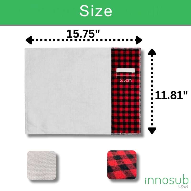 Sublimation Blanks Table Placemat - Linen – Double-Sided Linen by INNOSUB