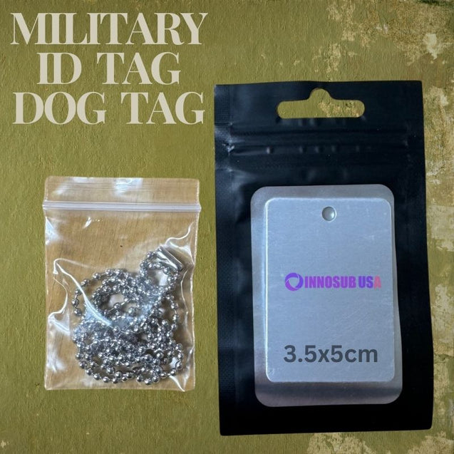 Sublimation Blanks military id dog tag innosub usa 