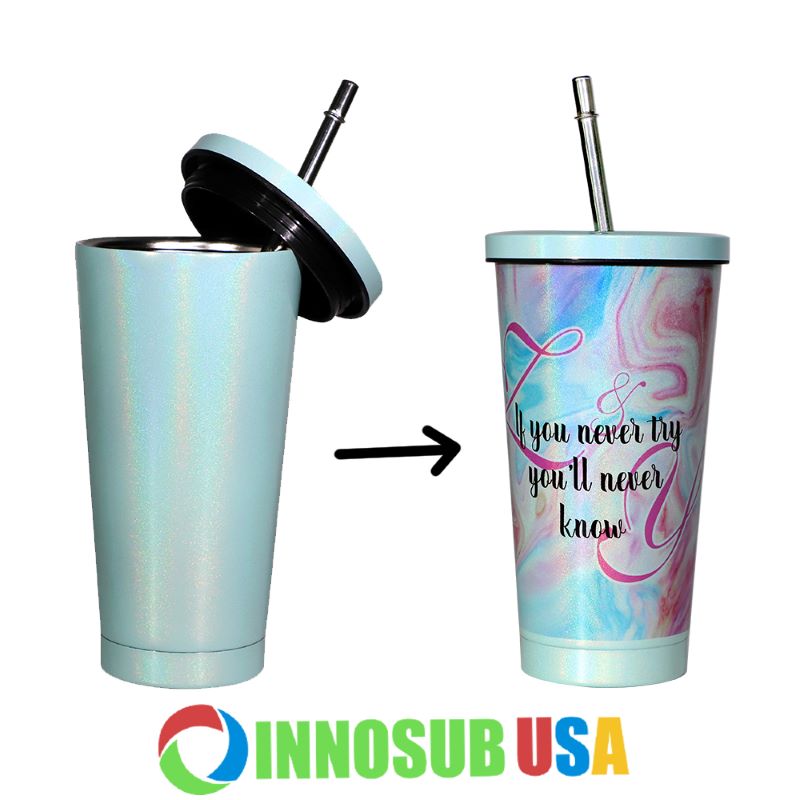 Sublimation Tumbler 15 Oz Blanks | Glitter Finish by INNOSUB USA