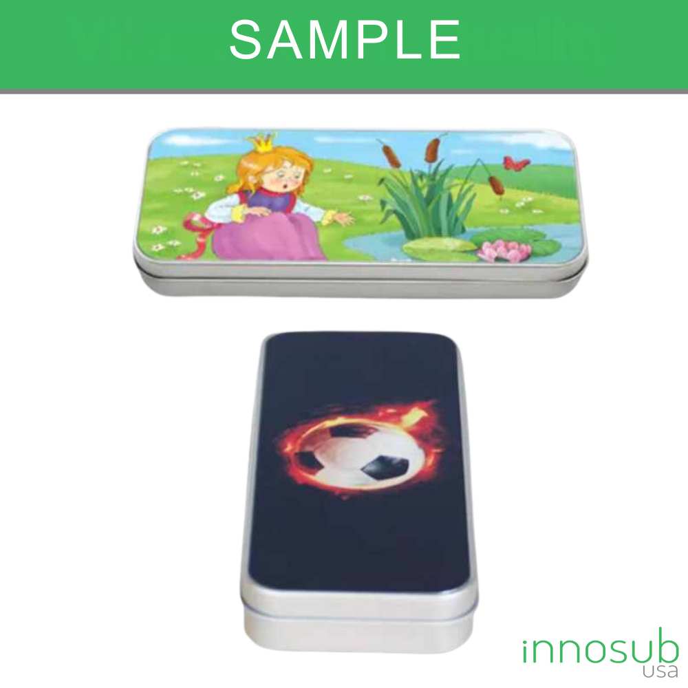 Sublimation Blanks Tin Box Rectangular Shaped Printing Gift Metal Boxes Pencil Case