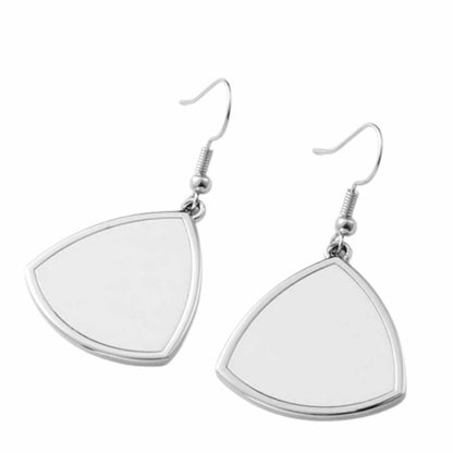Modern Edge: Sublimation Blank Metal Triangle Earrings