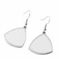 Modern Edge: Sublimation Blank Metal Triangle Earrings