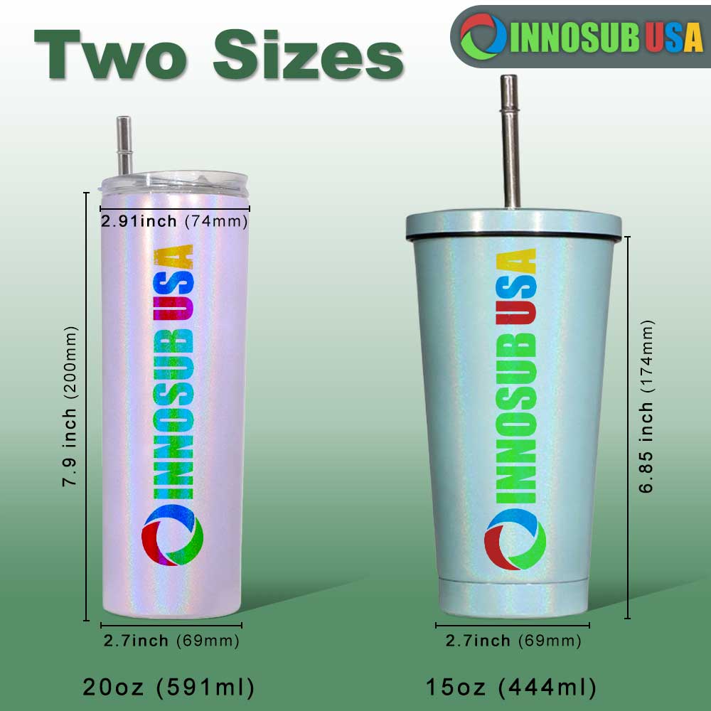 Sublimation tumbler blank white 15 oz