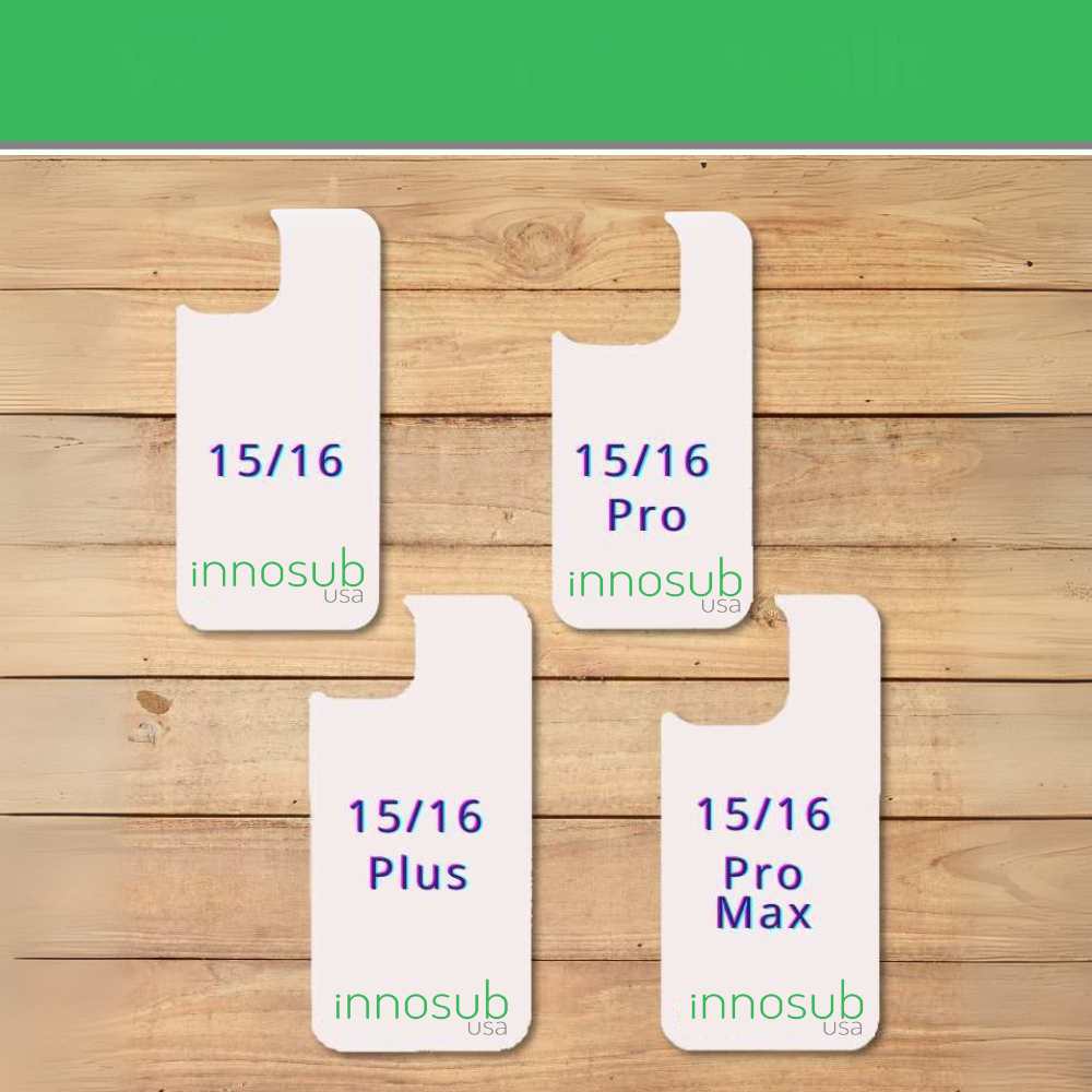 White Spare Inserts for Sublimation Magnetic Cases Compatible with iPhone 12 13 14 15 16