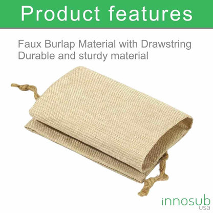 Sublimation Blank Wine Bag Burlap | Bottle Sleeve | INNOSUB USA