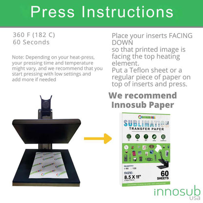 Sublimation Wireless Charging LED Pad Compatible with iPhone & Samsung