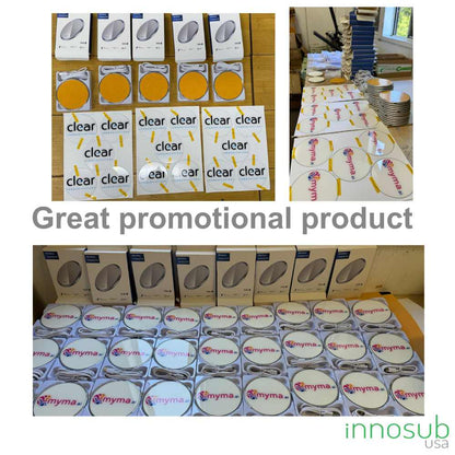 Sublimation Wireless Charging LED Pad Compatible with iPhone & Samsung