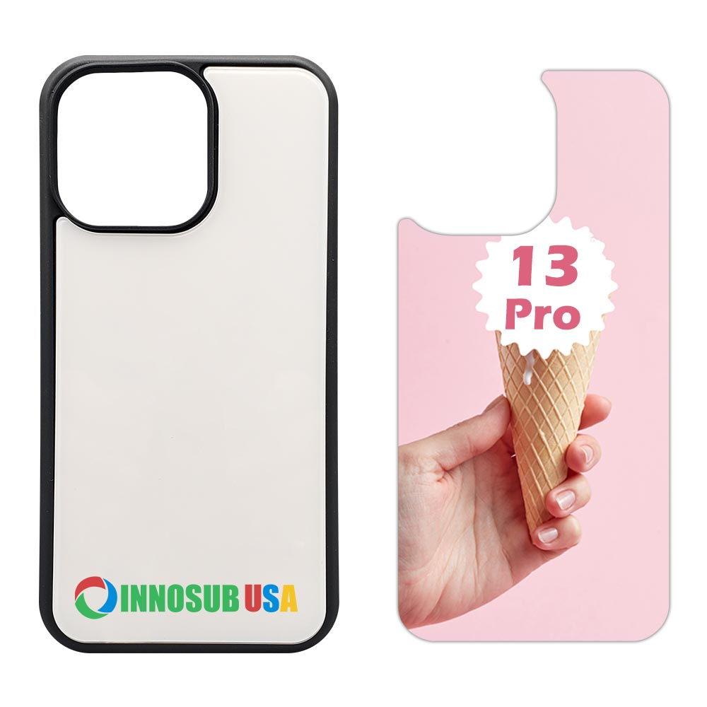 Sublimation Phone Rubber Cases for iPhone 16/15/14/13/12/11 | Aluminum Insert