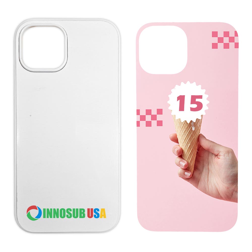 Sublimation Phone Rubber Cases for iPhone 16/15/14/13/12/11 | Aluminum Insert