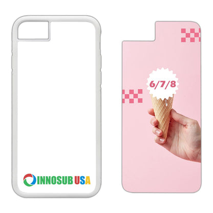 Sublimation Phone Rubber Cases for iPhone 16/15/14/13/12/11 | Aluminum Insert